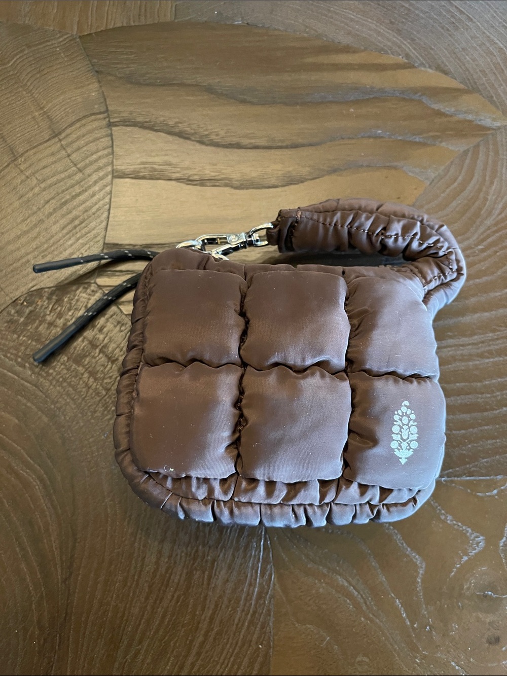 FP Movement by Free People Chocolate Brown Quilted Mini Shoulder Bag - Picture 2 of 7